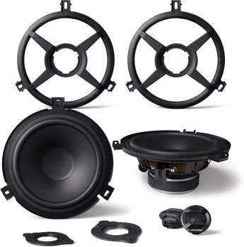 Alpine PSS-24WRA complete speaker system components for Jeep Wrangler and Gladiator.