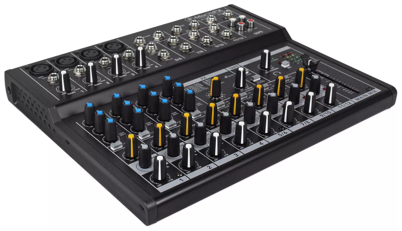 Mackie Mix12FX 12-Channel Compact Mixer W/FX Proven Performance Built Rugged Effects