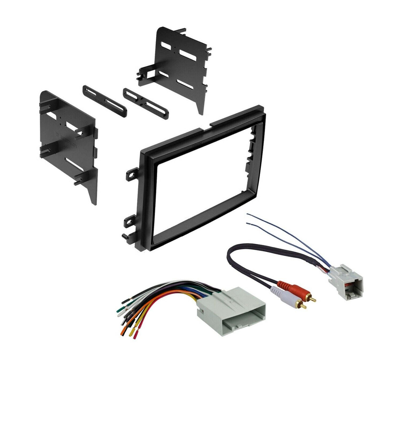 American Terminal Compatible with select 2004-2016 vehicles from Ford, Mercury, Lincoln Double DIN Stereo Harness & Antenna Radio Install Dash Kit Package