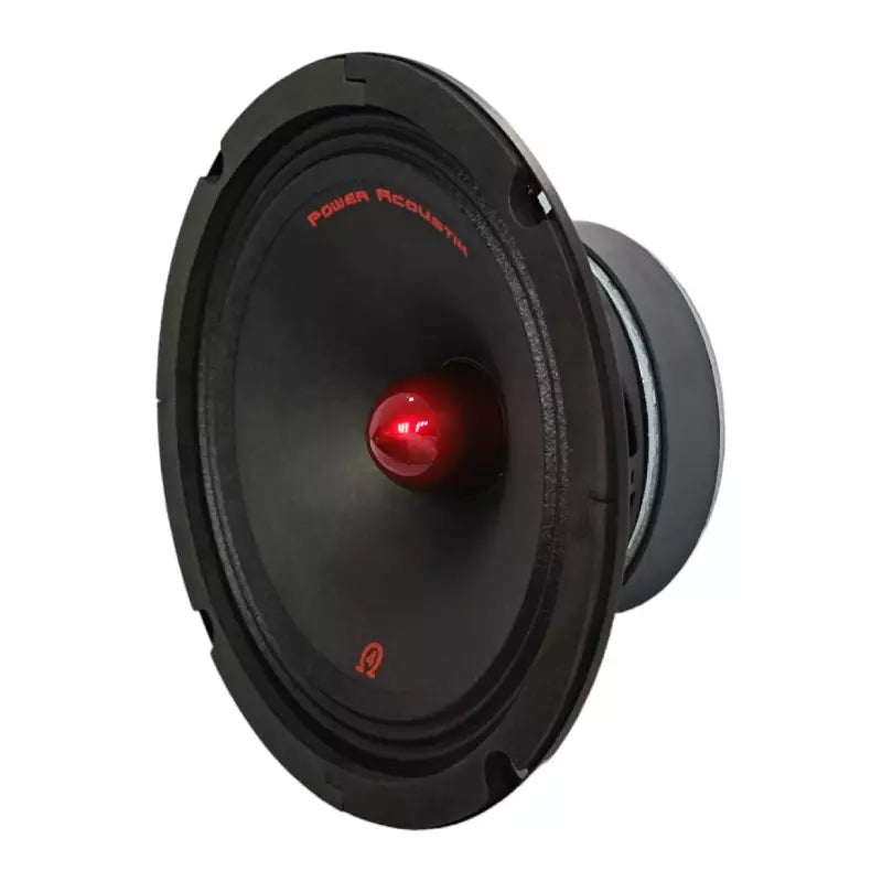 Power Acoustik PR-804 8" Midrange Pro Audio Speakers w/ Bullet Pair