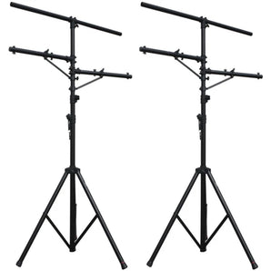 2 MR DJ Pro DJ Portable Lighting Multi Arm Tripod T-Bar Tripod Lighting Stand