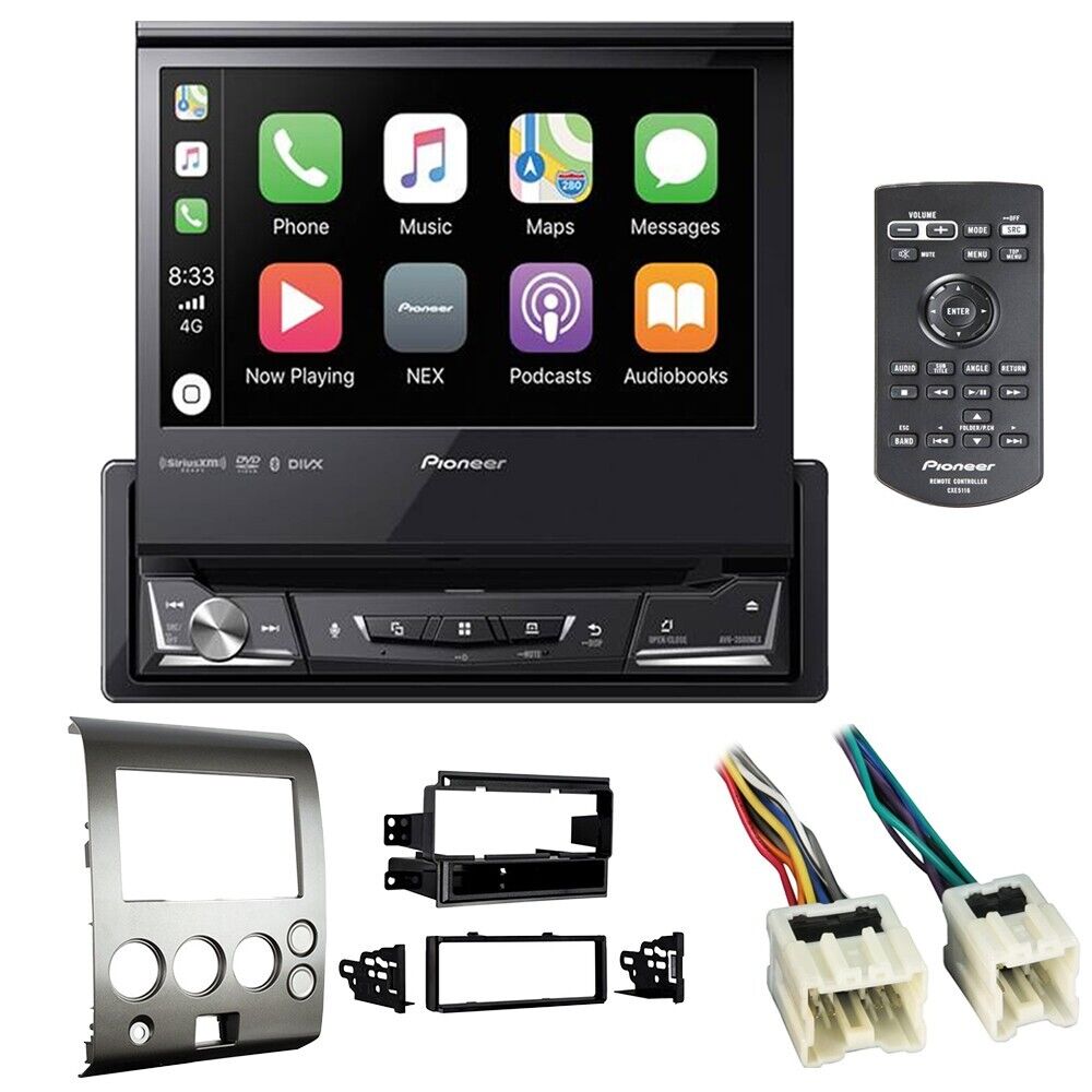 Pioneer Single DIN Apple CarPlay 7" CD/DVD Receiver Compatible For 2004-2007 Nissan Titan