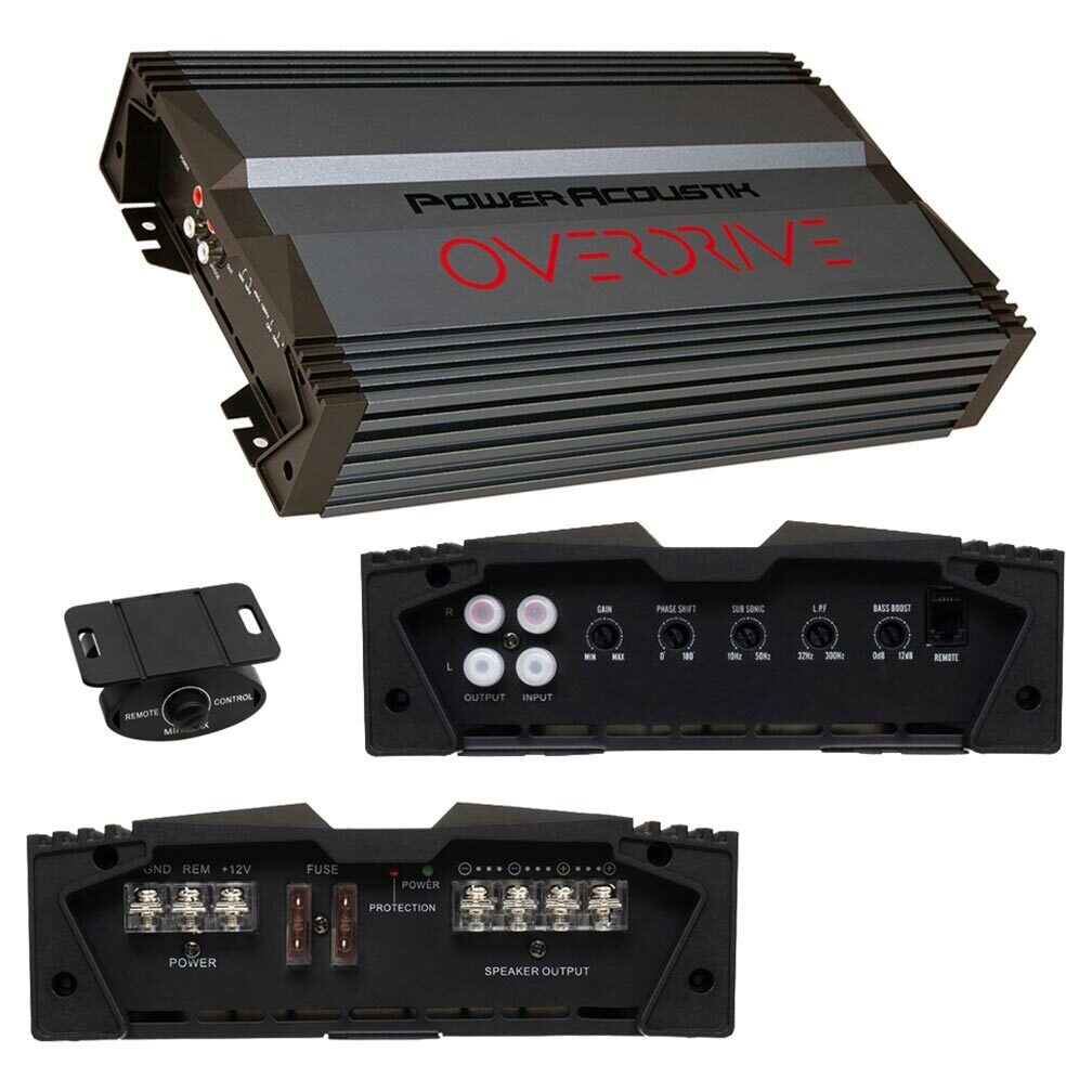 Power Acoustik OD1-3000 OVERDRIVE Series Monoblock Amplifier