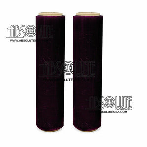 2 (TWO) Rolls Black Hand Stretch Plastic Film Pallet Shrink Wrap