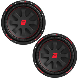 2 Cerwin Vega CVP12D4 12" Car Subwoofers & TM1.3000D 3000W Micro Mono Amplifier