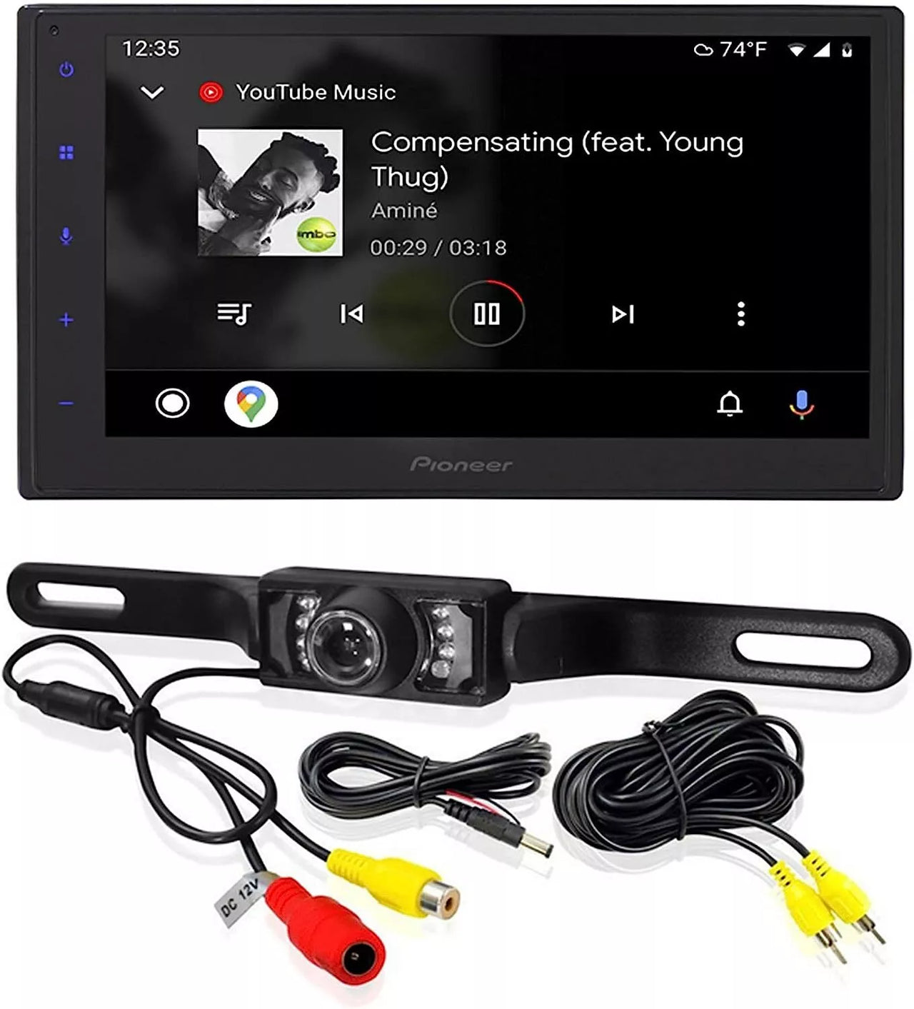 Pioneer DMH-1800NEX 6.8" Double DIN Multimedia Receiver + CAM600 Backup Camera