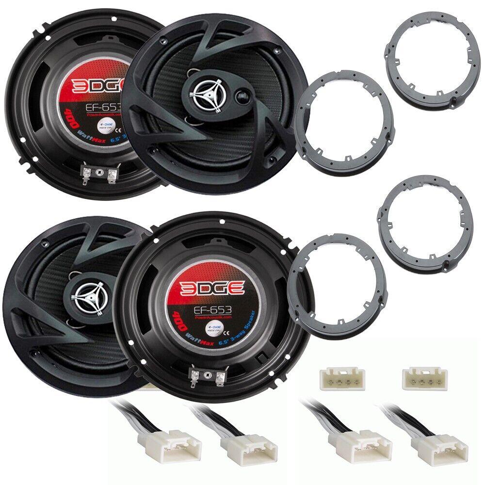 2 Pair 400 Watts 6.5" EF.653 Front/Rear coaxial Speakers for 2013-UP Ford Vehicles