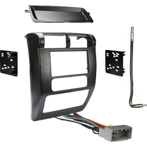 Fit 2003-2006 04 05 Jeep Wrangler TJ Double Din Radio Dash Kit w/ Wiring Harness