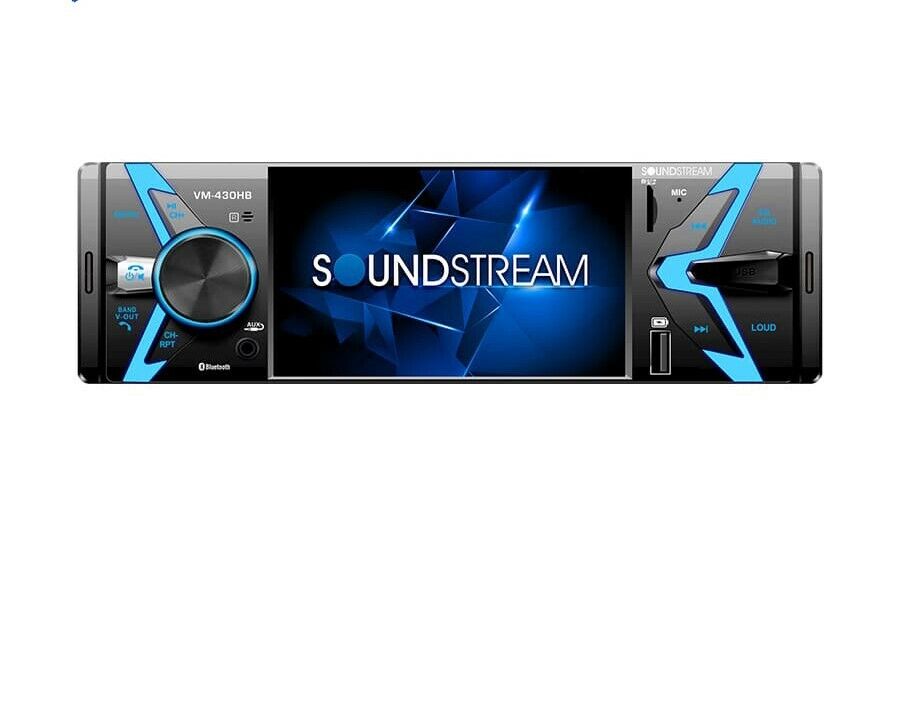 Soundstream VM-430HB 4.3" Single-DIN Source Headunit w/ Media Playback & Bluetooth