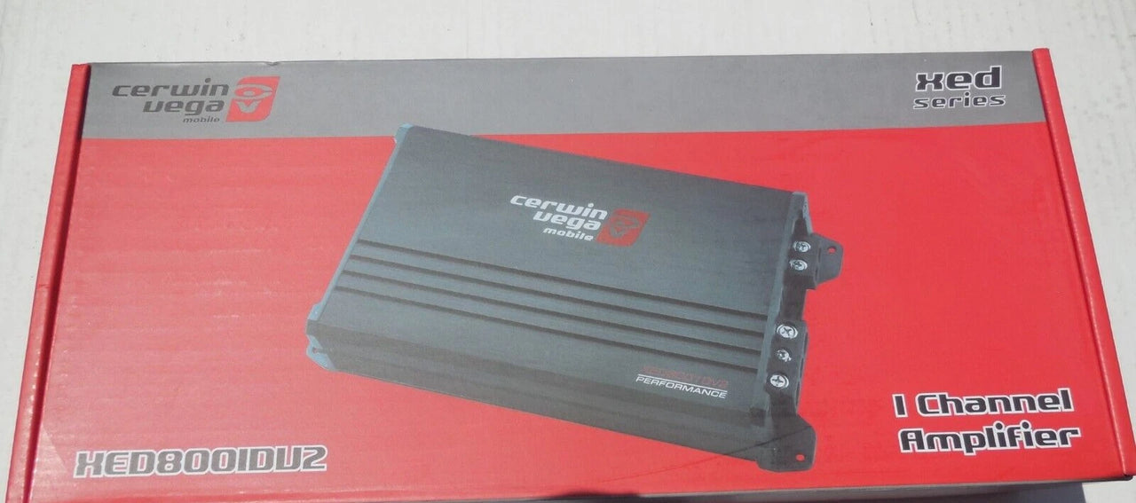 Cerwin-Vega XED6001D  600W RMS Class D Monoblock Car Amplifier Bass Remote