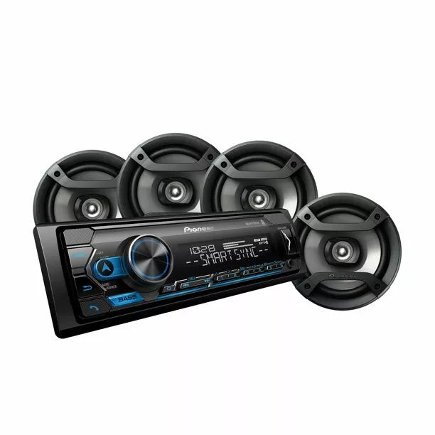 Pioneer MVH-S322BT  1 DIN MP3 Digital Media Player & 2 6.5" Coaxial Speakers