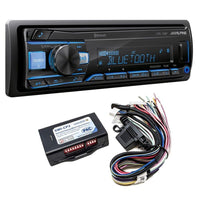 Thumbnail for Alpine UTE-73BT Single DIN Bluetooth AM/FM Receiver PAC SWI-CP2 Steering Wheel Interface