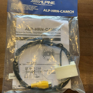 Alpine ALP-HRN-CAMCH camera input harness for select 2007-Up Jeep/Chrysler vehicles.