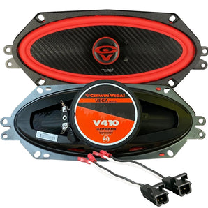 V410 4x10" B-Pillar Speakers Harness Fit 1982-93 S-10 & 1982-90 GMC S-15