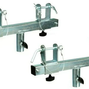 (2) MR TRUSS ST200 & SBC250 Pro Lighting 12 Foot Crank Light Stand & Square Truss T-Bar