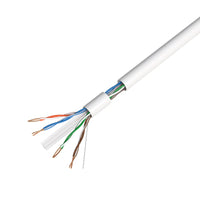 Thumbnail for 1000' Cat6 Ethernet White Bulk Network Cable 23AWG 600Mhz UL Bare Solid Copper Wire UTP 1000' White