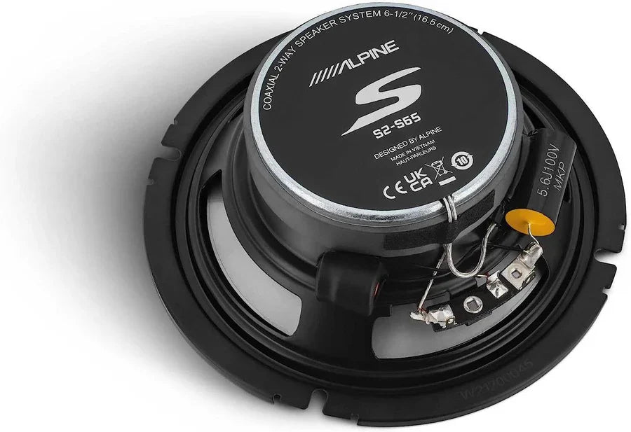 Alpine S-S65 6.5" Speaker Bundle - Two Pairs of 6.5" S-Series S-S65 2-Way Coaxial Speakers