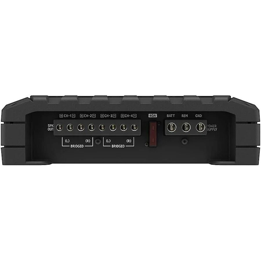 Alpine S2-A36F 4-Channel Car Amplifier, 50 Watts RMS x 4 + Absolute 8 Gauge Amplifier Kit