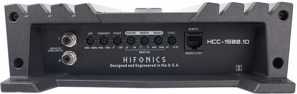Hifonics HCC-1500.1D 1500W RMS Class D Monoblock Car Amplifier + Amp Kit