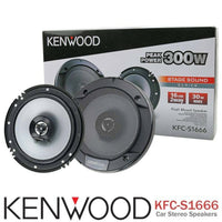 Thumbnail for 2 Pairs Kenwood KFC-1666S 600W 6.5