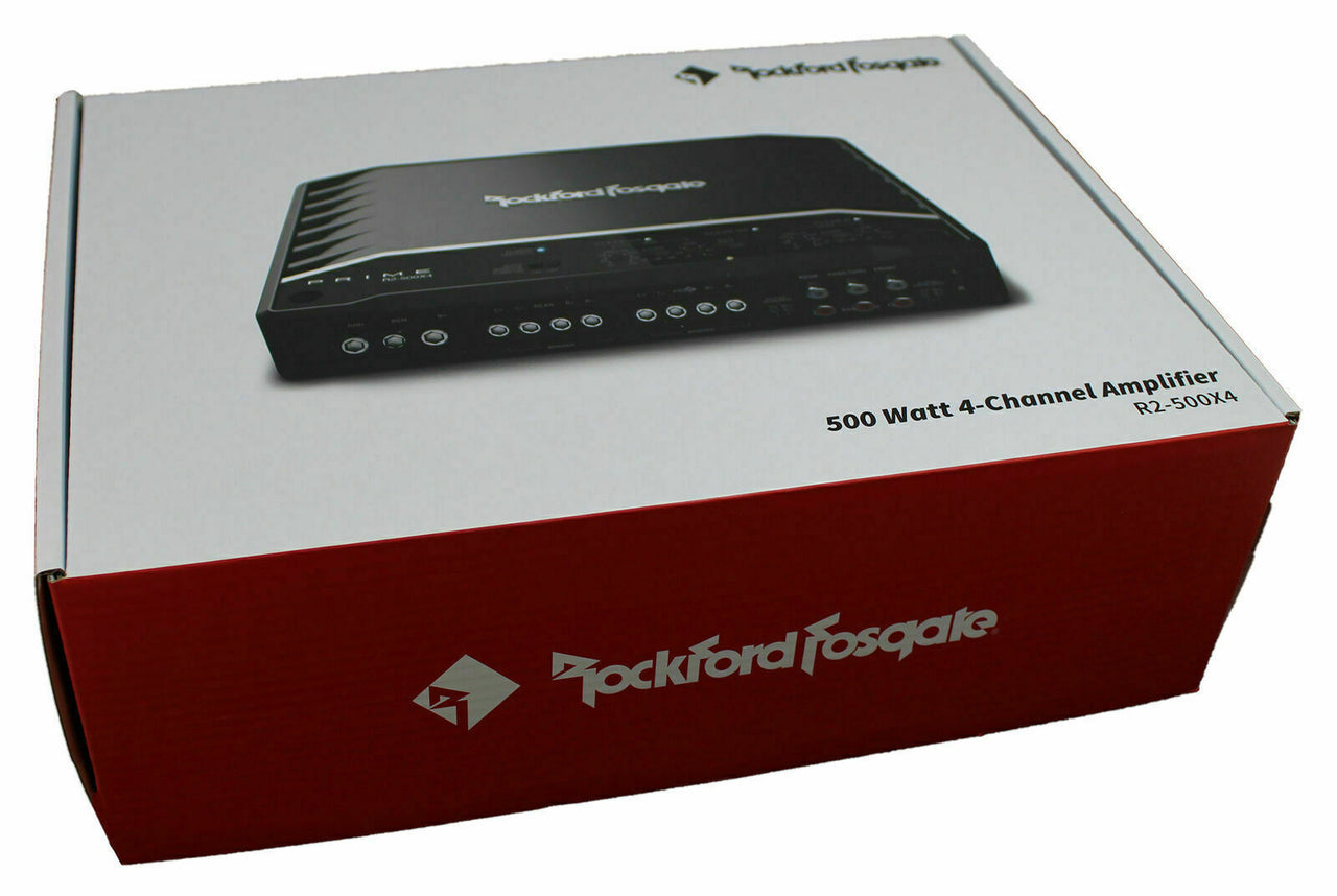 Rockford Fosgate Prime R2-500X 4 Class D Amplifier <BR/> 500W 4-Channel Full Range Class D Amplifier