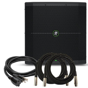 Mackie Thump118S 1400 Watt 18-inch Powered Subwoofer + 2 MR DJ Cables