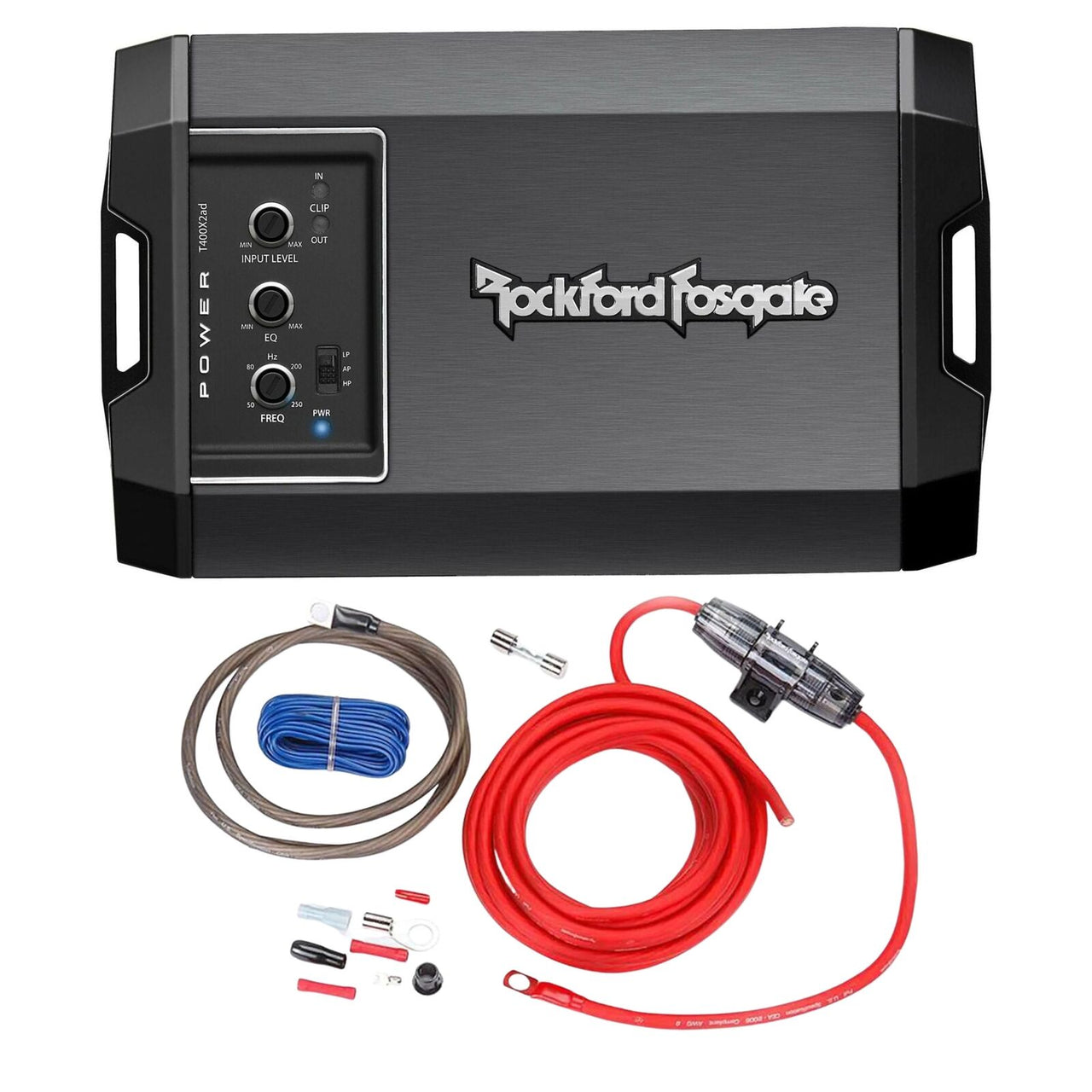 Rockford Fosgate T400X2AD 2Channel 400W Class AD Compact Amplifier