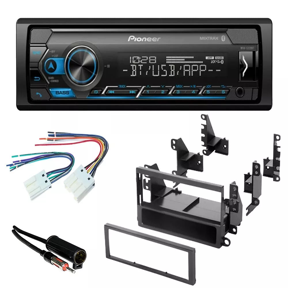 Pioneer MVH-S322BT Car Stereo Single Din Kit Fit 1995-1998 Nissan 200SX