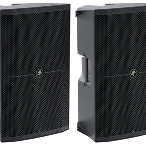 Pair Mackie THUMP215 15” 1400W Powered Loudspeaker + Dj Cables