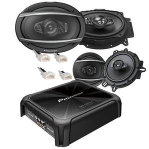 Pioneer-TSA6970F 6x9" TSA1670F 6.5" Front/Rear door Speakers + 4CH Amplifier +Harness