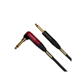 Mogami GOLD INST SILENT R 25 Gold Instrument Silent Straight to Right-Angle Cable - 25'