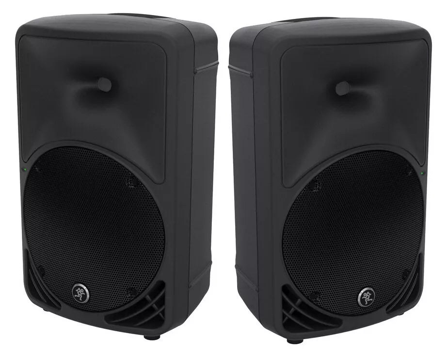 2 Mackie Mackie SRM350v3 1000W 10 inch Powered Speaker