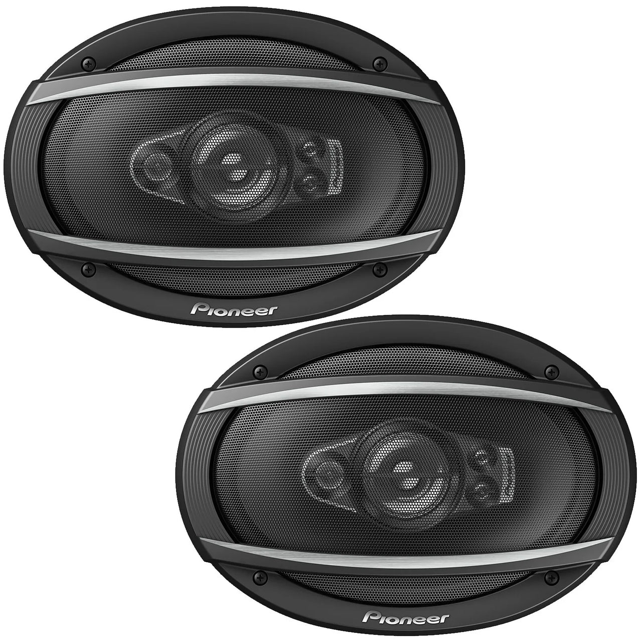 2 Pairs Pioneer TS-A6970F 600W Max, 100W RMS 6" x 9" A-Series 5-Way Coaxial Car Speakers