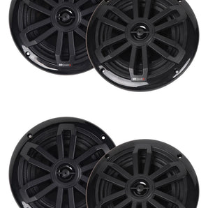 2 Pairs MB Quart NF1-116SB Nautic 6.5 Inch Ultra Compact Speakers