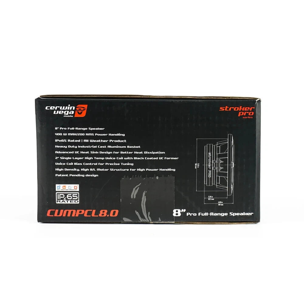 Cerwin Vega CVMPCL8.0 Stroker Pro 8" Full Range Speaker