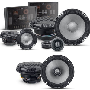 Alpine R-Series R2-S653 3-Way  6.5" Component & R2-S65 6.5" Car Audio Speaker