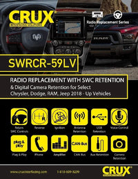 Thumbnail for Crux SWRCR-59LV Interface Fit Select 20018-25 Chrysler Dodge Jeep Ram