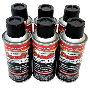 6 DeoxIT D5S-6 Contact Cleaner Non-Flammable No-DRIP 5% Spray 5 oz
