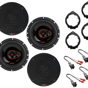 Cerwin Vega H7653 6.5" Speaker Fit 2007-2013 Chevy Silverado 1500 Bundle