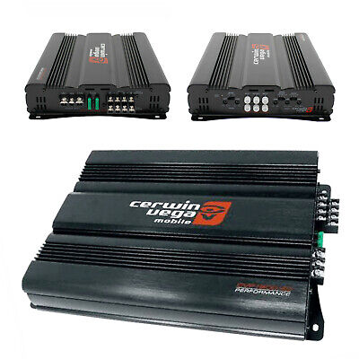 Cerwin Vega CVP1600.4D 1600W Amp + XED650C + XED-62 6.5" Speakers + AMP Kit + Mobile Bracket & Tape