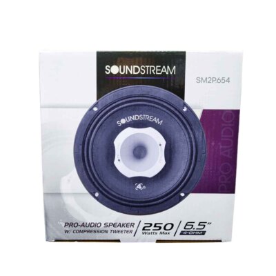 Soundstream SM2P.654 6.5” 2-way Pro Audio Speaker w/ Compression Tweeter