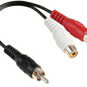 Absolute 2F1M RCA Interconnect Cable Wire Marine Car Amplifier Stereo Home Audio