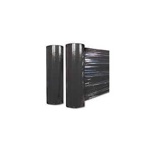 2 (TWO) Rolls Black Hand Stretch Plastic Film Pallet Shrink Wrap