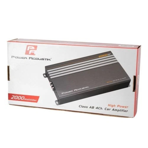 Power Acoustik CA4-2000 2,000W Class A/B 4-Channel Car Amplifier