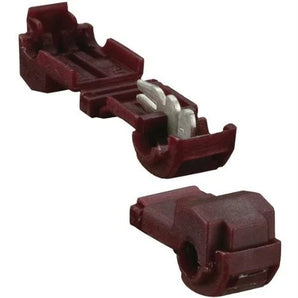 Install Bay RTT Red Insulation Displacement Connector 22-18 Ga - 100 Pack, used for quick splice connections