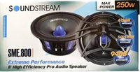 Thumbnail for Soundstream SME.800 Pair 8″ 250 Watt  MID-Range MidBass Speaker