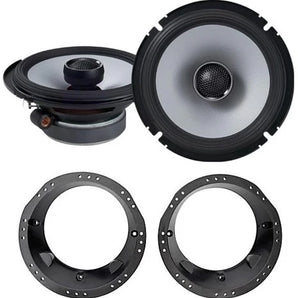 Alpine S2-S65  6.5" Type S Series 2-Way Coaxial Car Speakers Fits 1998-2013 Harley Davidson Alpine S Factory Speaker Replacement Kit