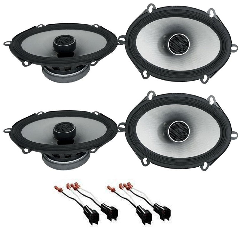 Front+Rear Alpine S 5x7" Speaker Replacement Kit Fit 2002-10 Mercury Mountaineer