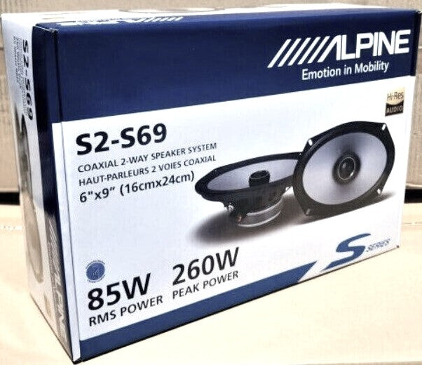Alpine ILX-W670 Digital Indash Receiver, S-S65C Type S 6.5" Component & S2-S69 6x9" 2-Way Coaxial Speakers