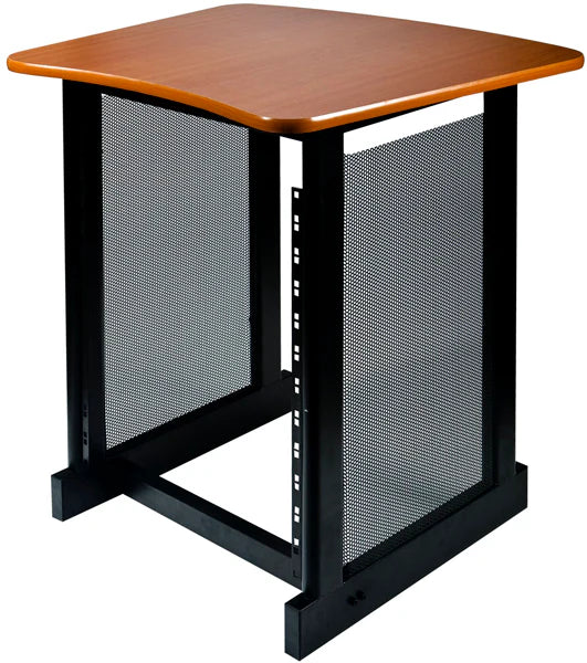 Yorkville SDR 12 Space Studio Rack W/ Woodgrain Top